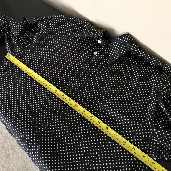John Varvatos 100% Cotton Polka Dot Print Men’s Shirt - Picture 12 of 13